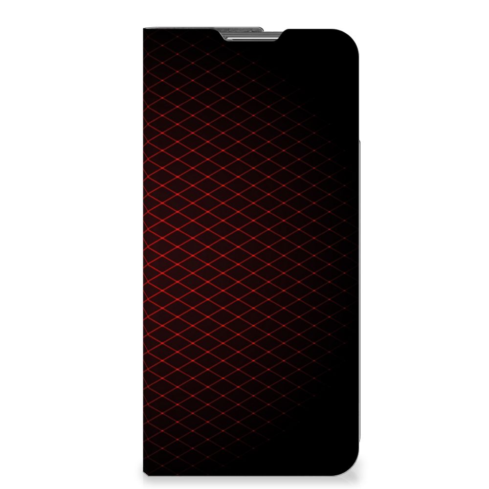 OPPO Find X5 Pro Hoesje met Magneet Geruit Rood - B2C Telecom