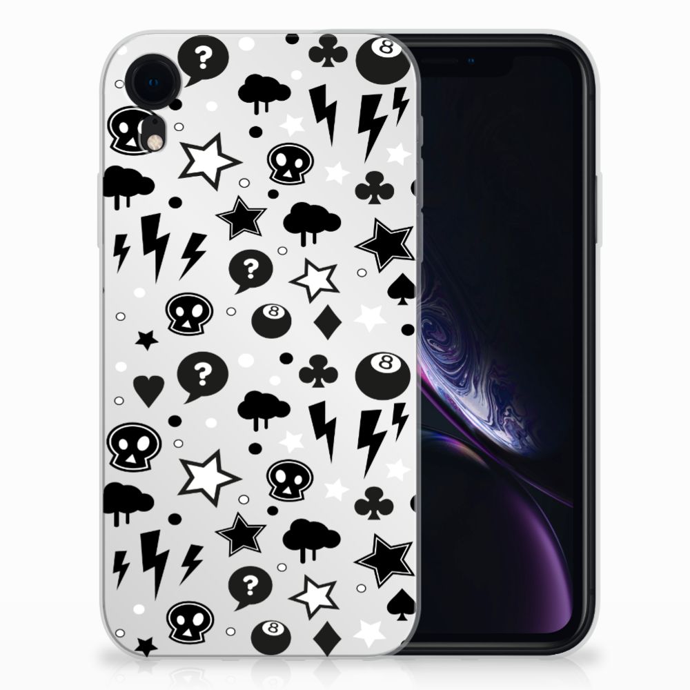 Silicone Back Case Apple iPhone Xr Silver Punk