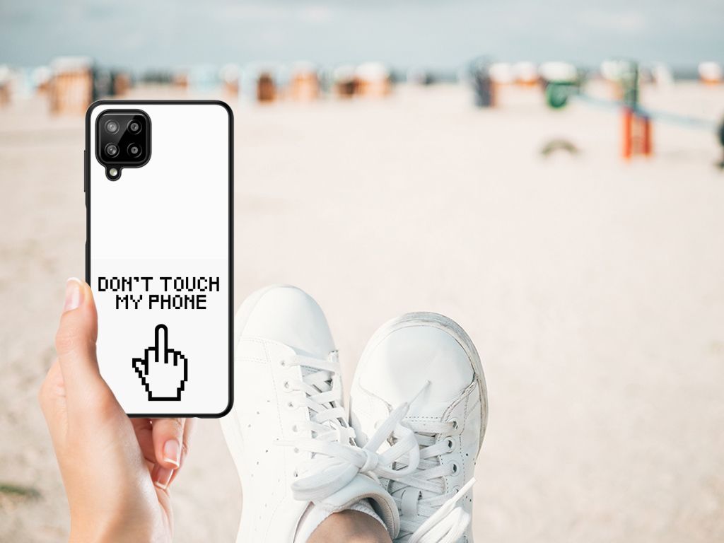 Samsung Galaxy A12 Telefoon Hoesje Finger Don't Touch My Phone B2C Telecom