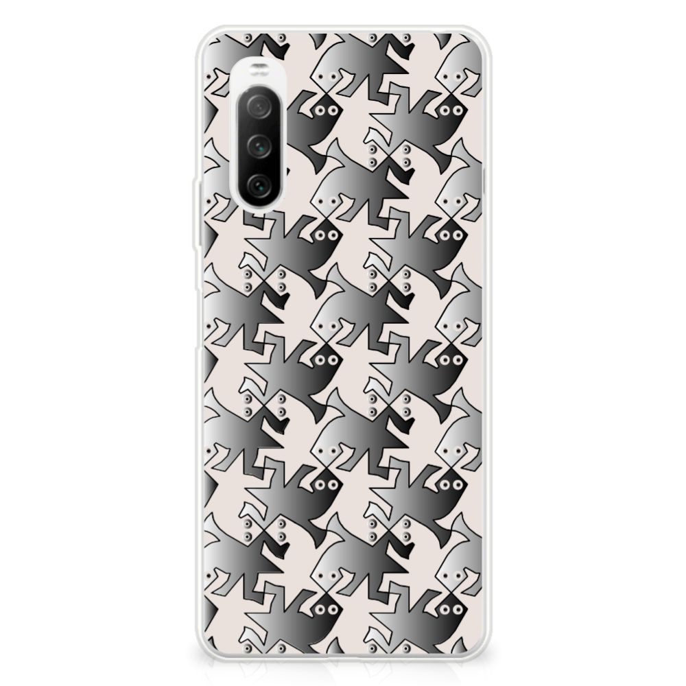 Sony Xperia 10 III TPU Hoesje Salamander Grey B2C Telecom