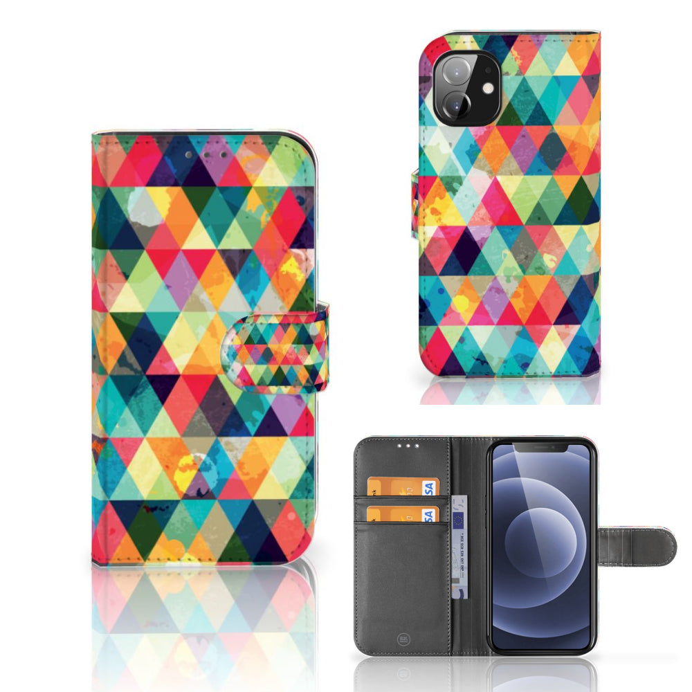 Apple iPhone 12 Mini Telefoon Hoesje Geruit