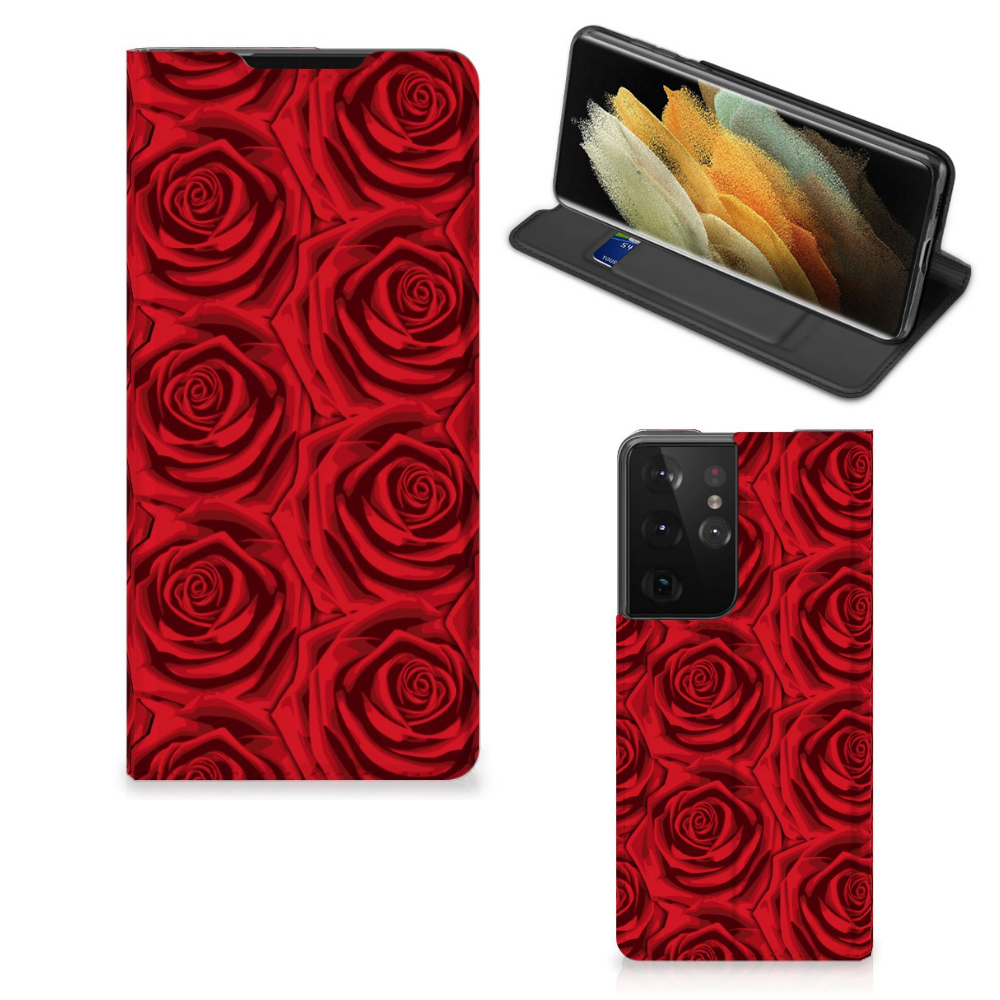 Samsung Galaxy S21 Ultra Smart Cover Red Roses - B2C Telecom