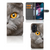 Telefoonhoesje met Pasjes Motorola Edge 30 Pro Britse Korthaar met afbeelding van grijze kat met gele ogen.