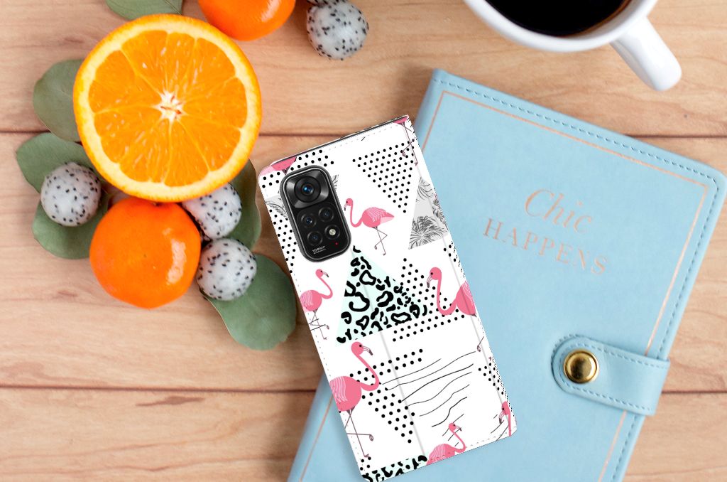 Xiaomi Redmi Note 11/11S Hoesje maken Flamingo Triangle - B2C Telecom