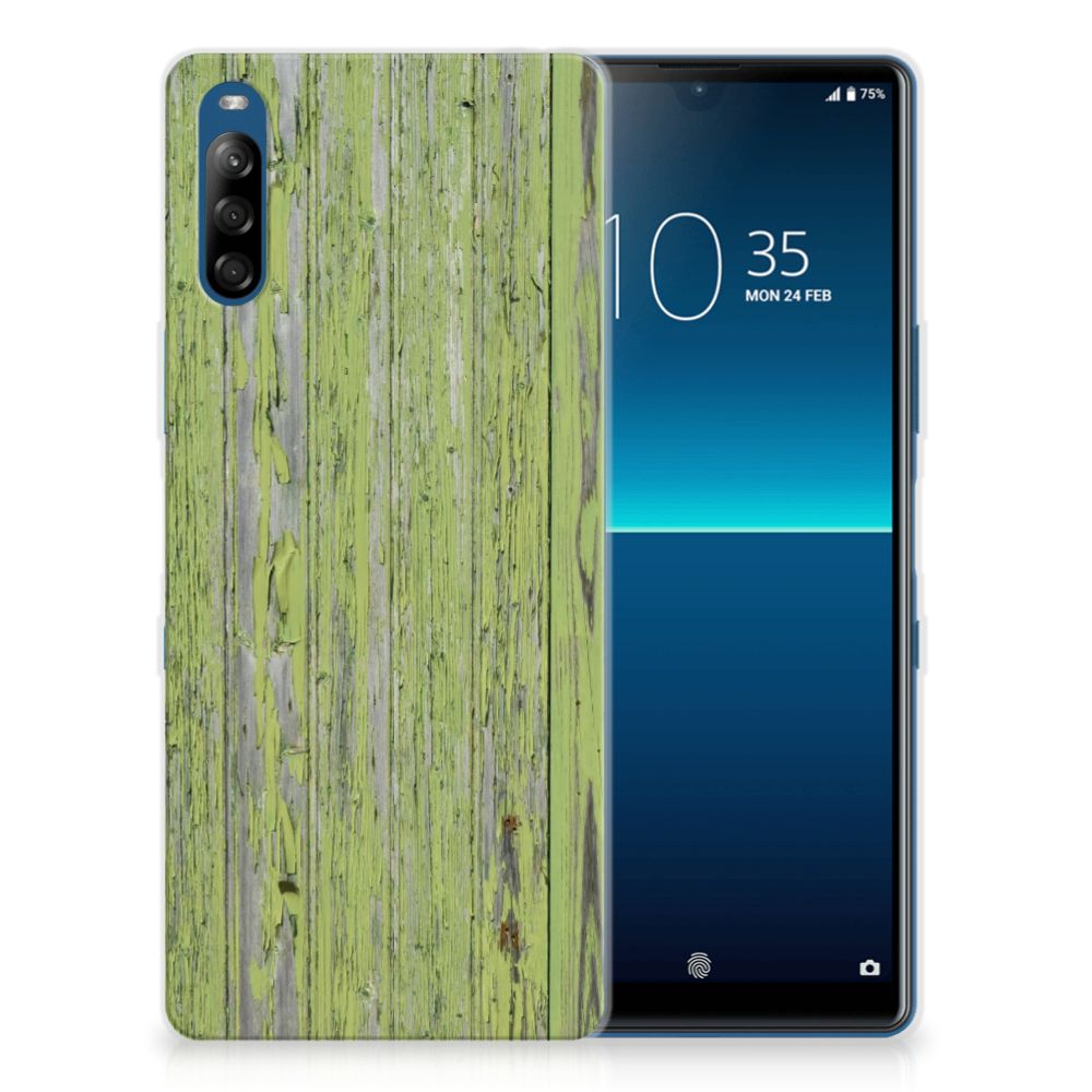 Sony Xperia L4 Bumper Hoesje Green Wood