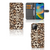 iPhone 14 Plus Telefoonhoesje met Pasjes Leopard met dierenprint en magnetische sluitclip 🐆