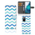 Samsung Galaxy S20 FE Telefoon Hoesje Zigzag Blauw