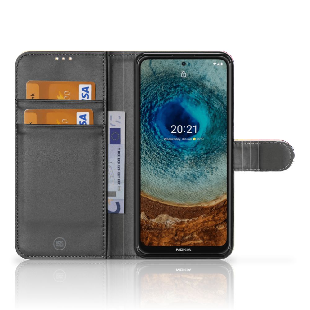 Nokia X10 | Nokia X20 Book Case Polygon Color
