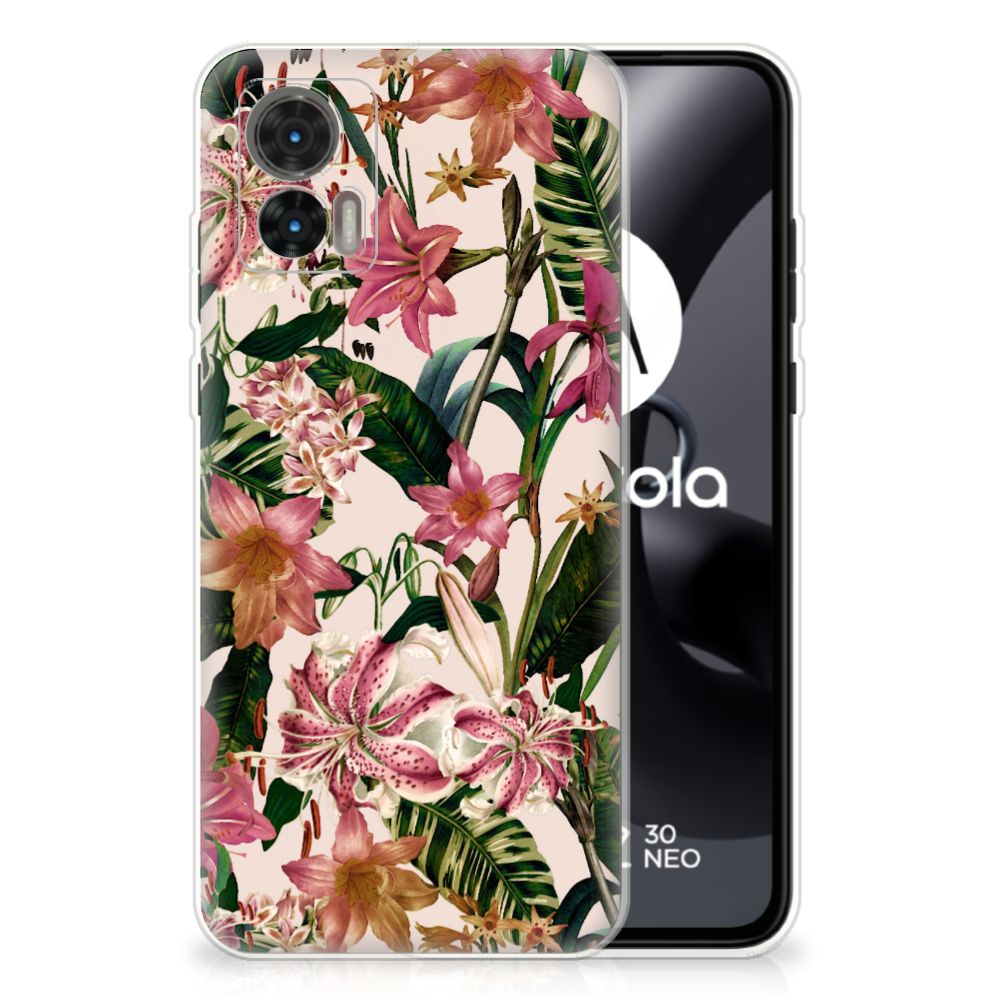 Motorola Edge 30 Neo TPU Case Flowers B2C Telecom