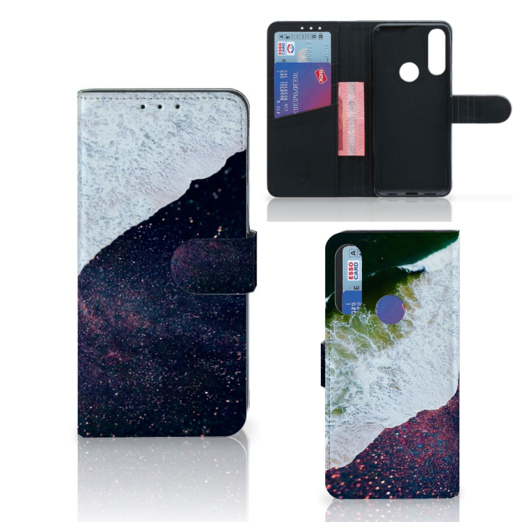 Alcatel 1S 2020 Book Case Sea in Space