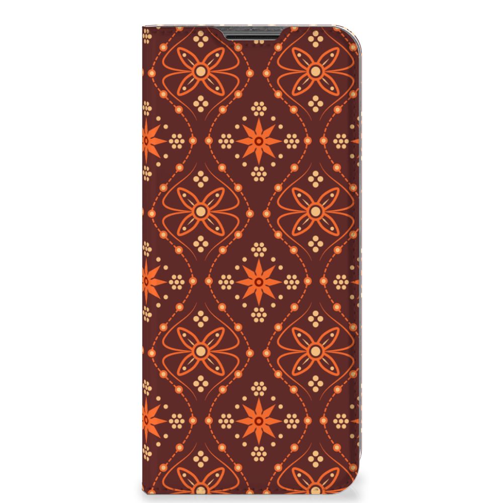 Nokia G50 Hoesje met Magneet Batik Brown - B2C Telecom