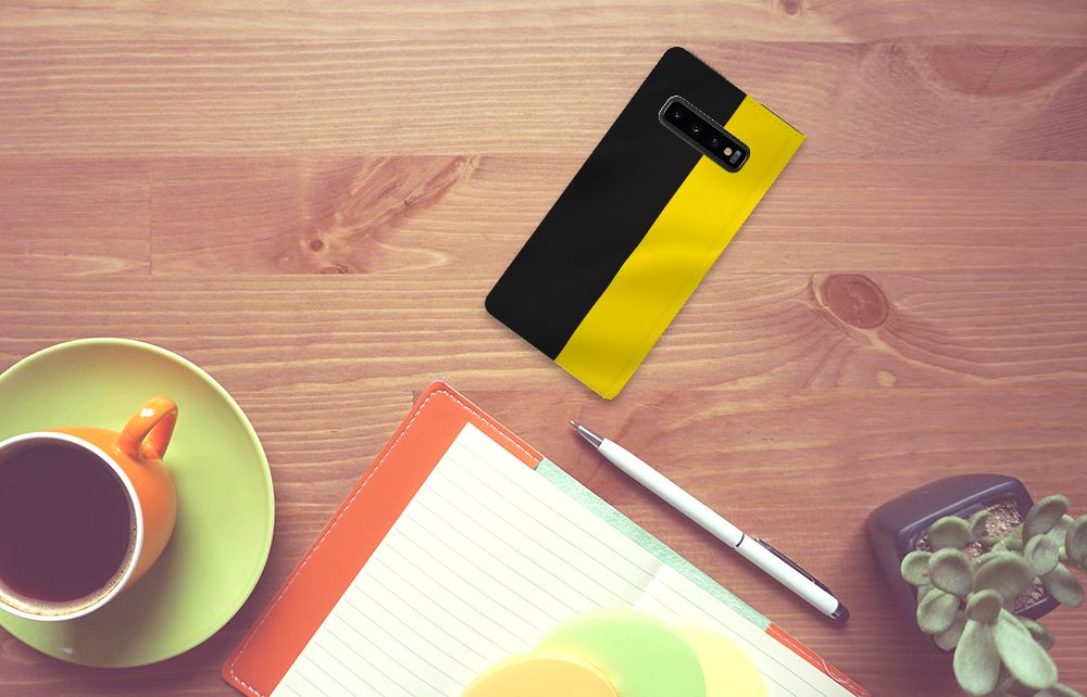 Samsung Galaxy S10 Plus Standcase Belgische Vlag - B2C Telecom