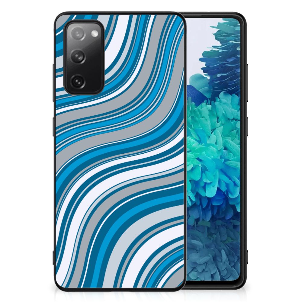 Samsung Galaxy S20 FE Back Case Waves Blue