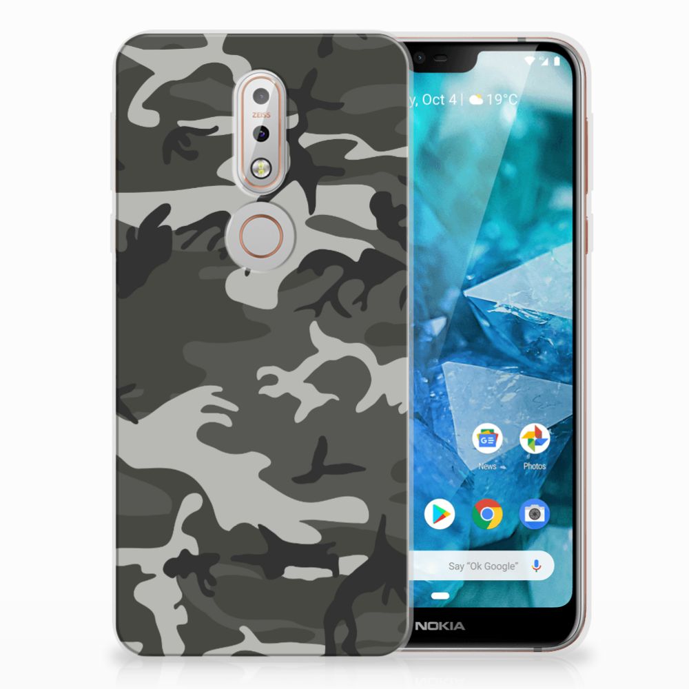 Nokia 7.1 TPU bumper Army Light