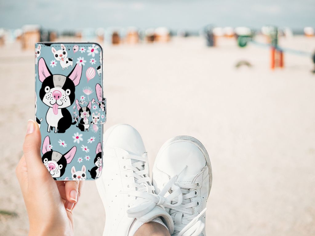 Samsung Galaxy M10 Telefoonhoesje met Pasjes Hondjes
