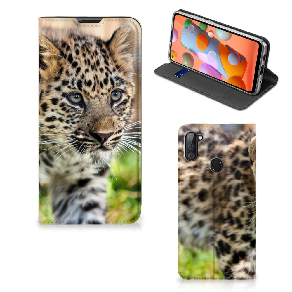 Samsung Galaxy M11 | A11 Hoesje maken Baby Luipaard