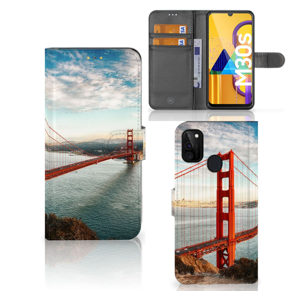Samsung Galaxy M21 | M30s Flip Cover Golden Gate Bridge