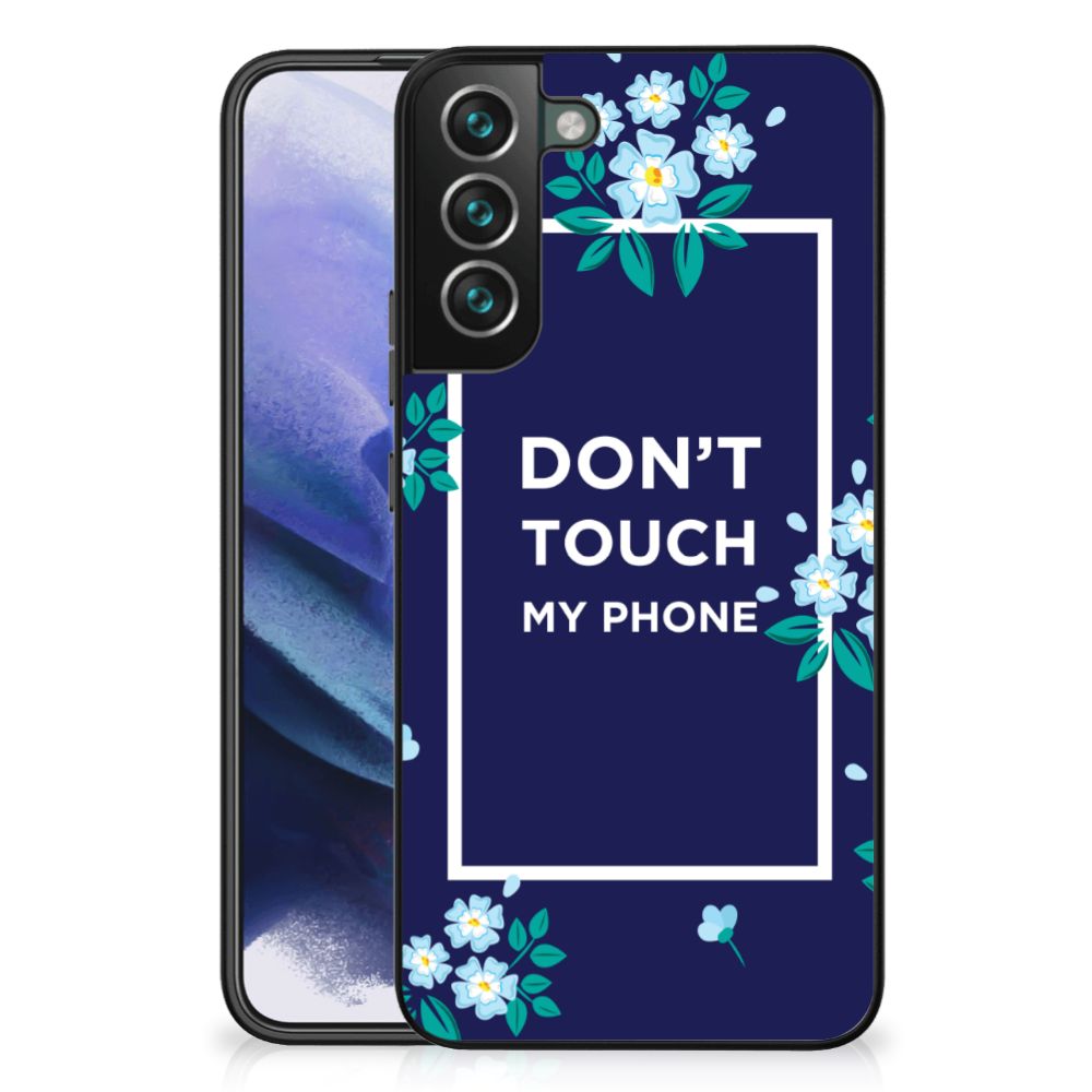 Samsung Galaxy S22 Plus Telefoon Hoesje Flowers Blue DTMP