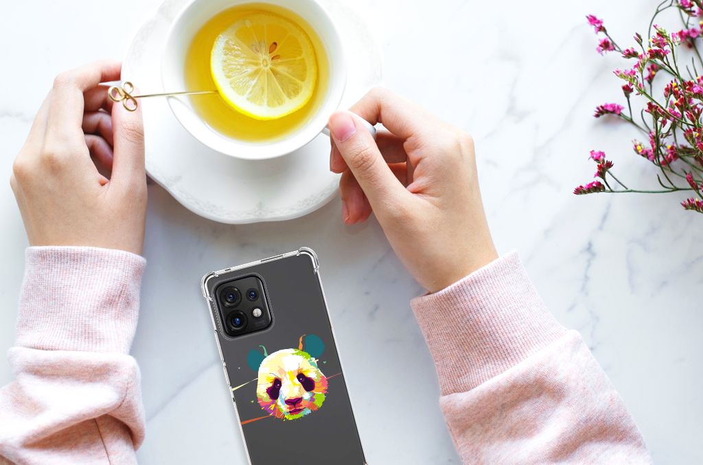 Motorola Edge 40 Pro Stevig Bumper Hoesje Panda Color B2C Telecom