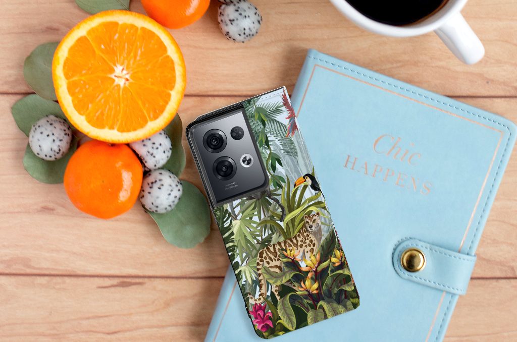 Hoesje maken voor OPPO Reno8 Pro Jungle - B2C Telecom