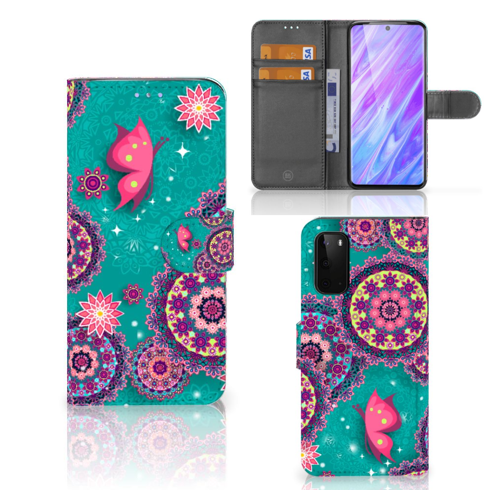 Samsung Galaxy S20 Hoesje Cirkels en Vlinders