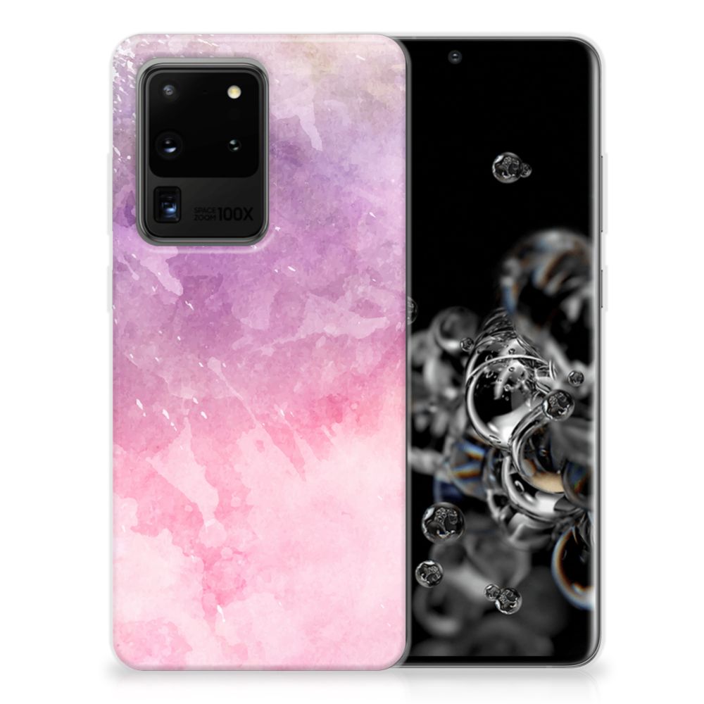 Hoesje maken Samsung Galaxy S20 Ultra Pink Purple Paint B2C Telecom