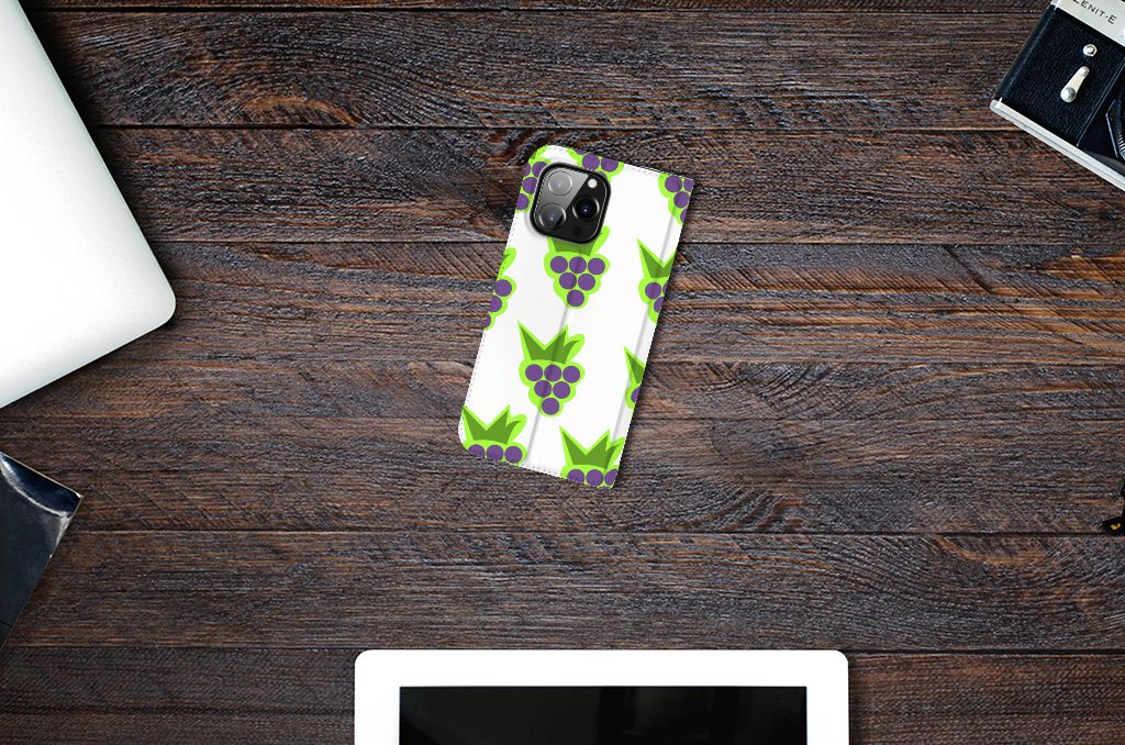 iPhone 14 Pro Max Flip Style Cover Druiven