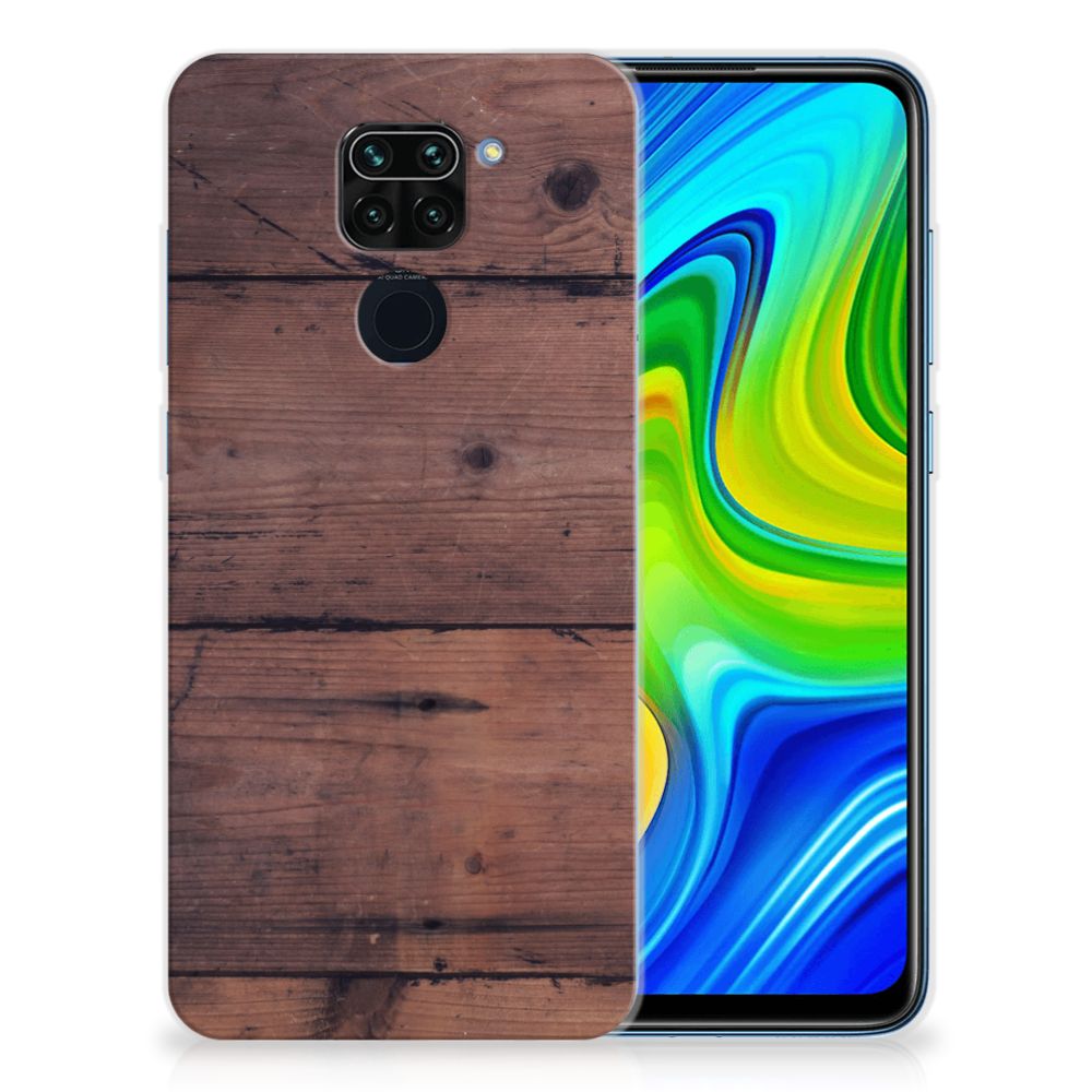 Xiaomi Redmi Note9 Bumper Hoesje Old Wood