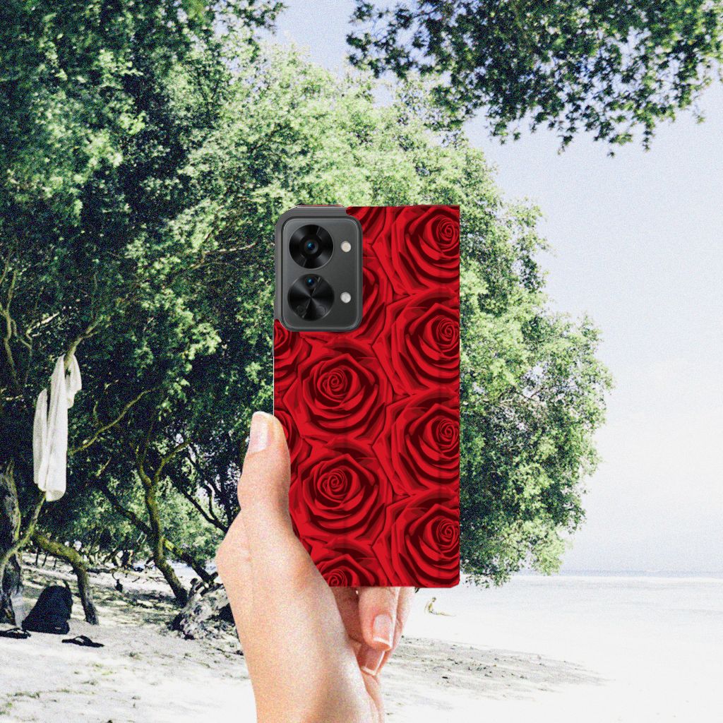 OnePlus Nord 2T Smart Cover Red Roses - B2C Telecom