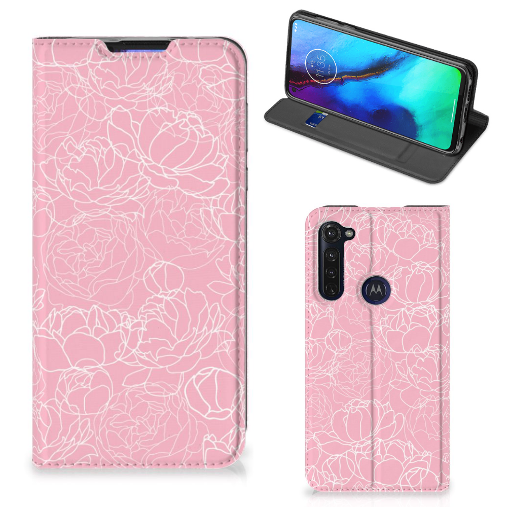 Motorola Moto G Pro Smart Cover White Flowers - B2C Telecom