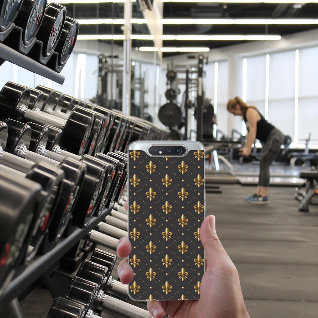 Samsung Galaxy A80 TPU bumper Franse Lelie