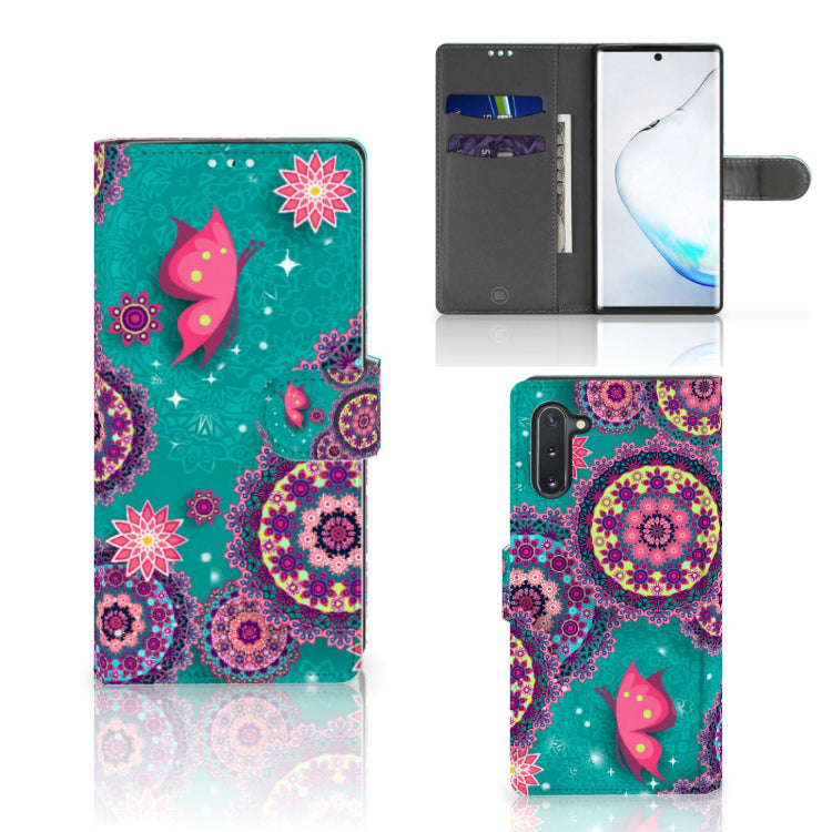 Samsung Galaxy Note 10 Hoesje Cirkels en Vlinders