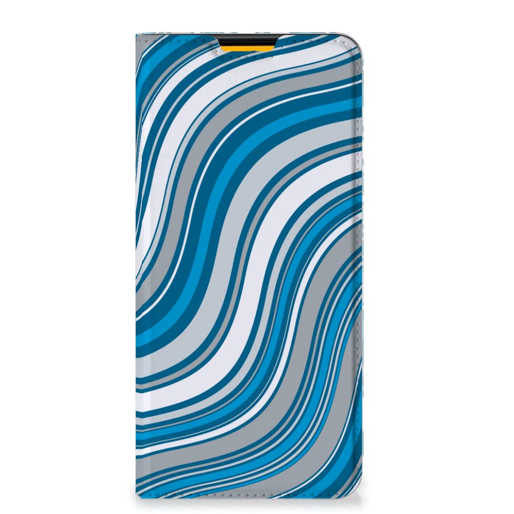 Samsung Galaxy M52 Hoesje met Magneet Waves Blue - B2C Telecom