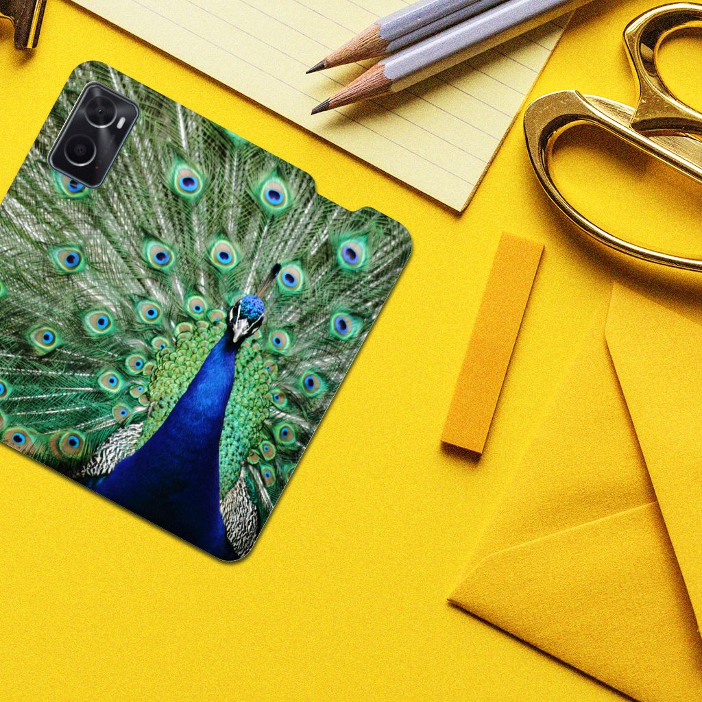 OPPO A96 | A76 Hoesje maken Pauw - B2C Telecom