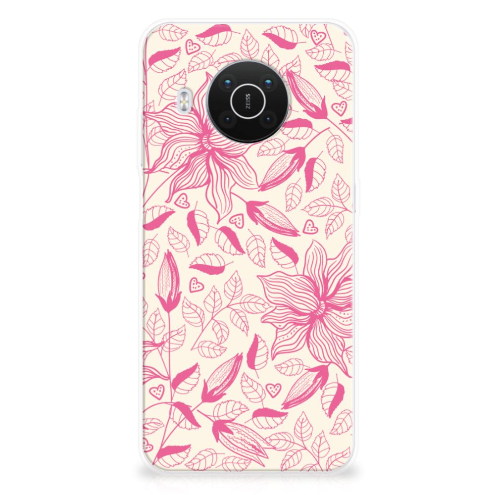 Nokia X10 | X20 TPU Case Pink Flowers