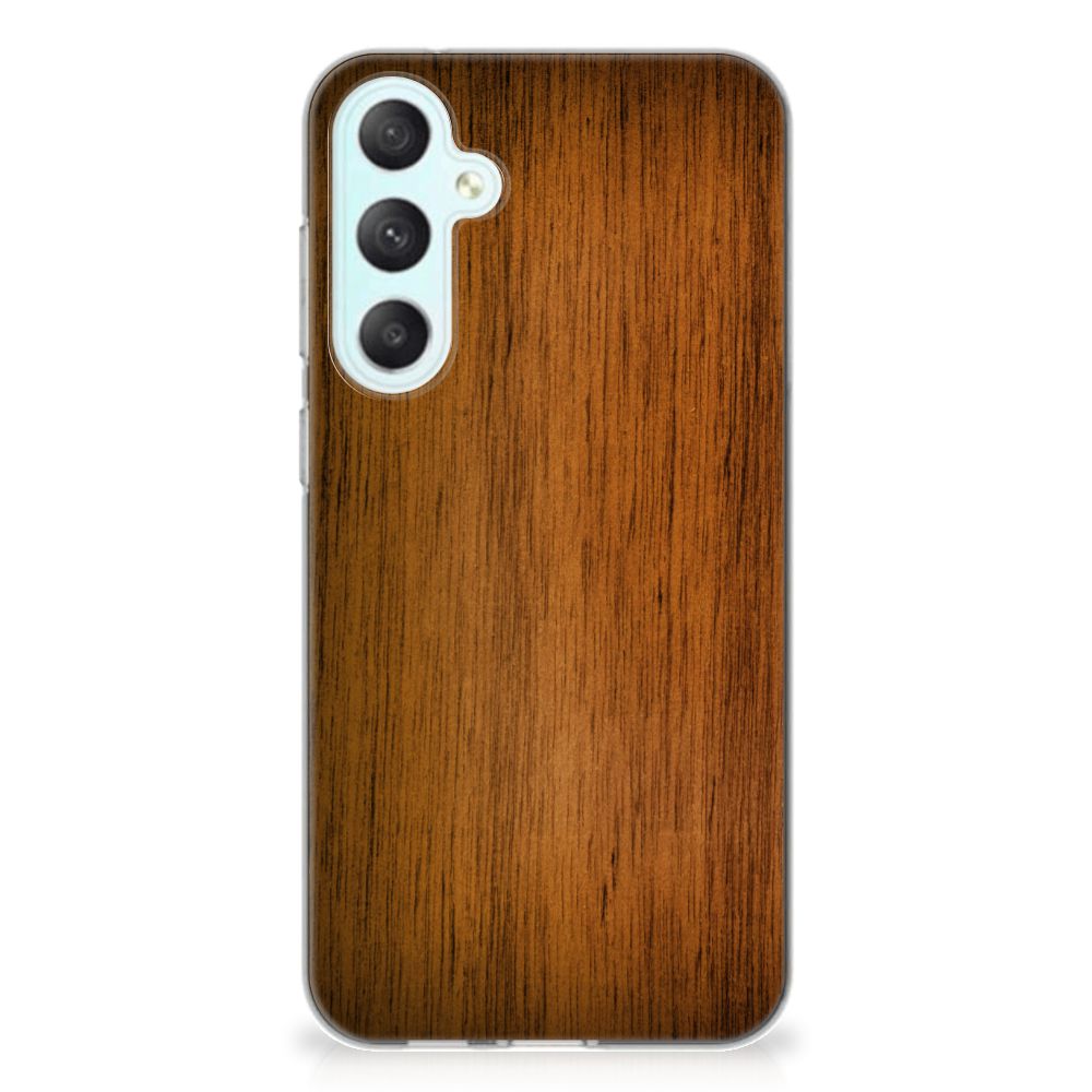 Samsung Galaxy S23 FE Bumper Hoesje Donker Hout