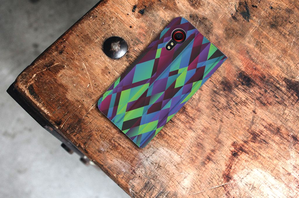 Samsung Galaxy Xcover 5 Stand Case Abstract Green Blue - B2C Telecom