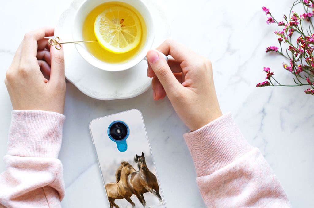 Nokia 1.4 TPU Hoesje Paarden B2C Telecom