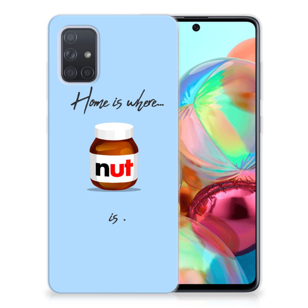 Samsung Galaxy A71 Siliconen Case Nut Home