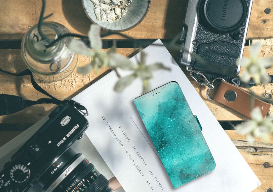 Hoesje Samsung Galaxy A20s Painting Blue