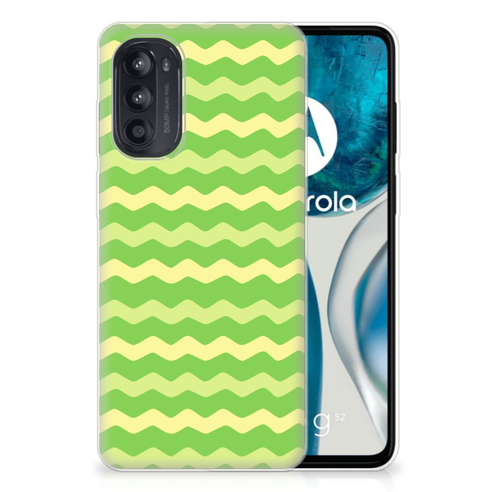 Motorola Moto G52/G82 TPU bumper Waves Green B2C Telecom