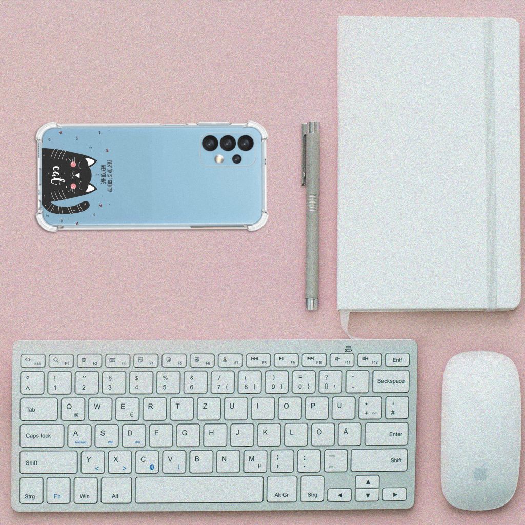 Samsung Galaxy A13 (4G) Stevig Bumper Hoesje Cat Good Day B2C Telecom