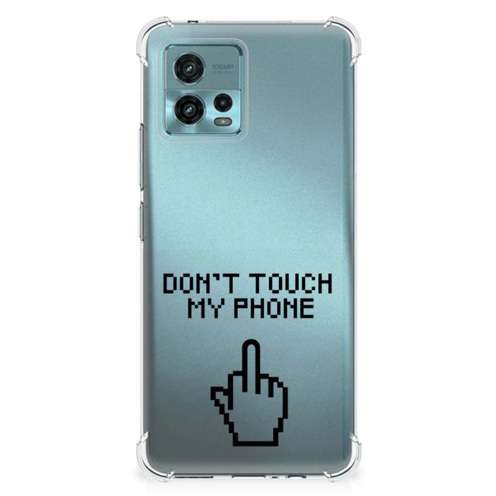 otorola Moto G72 Anti Shock Case Finger Don't Touch My Phone B2C Telecom