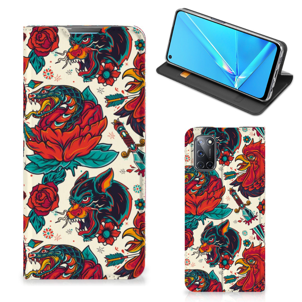 Stand Case voor OPPO A52 | A72 Old Skool - B2C Telecom