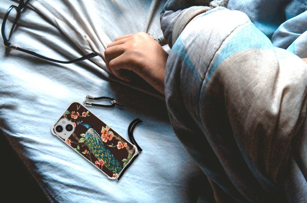 iPhone 14 Case Anti-shock Pauw met Bloemen B2C Telecom