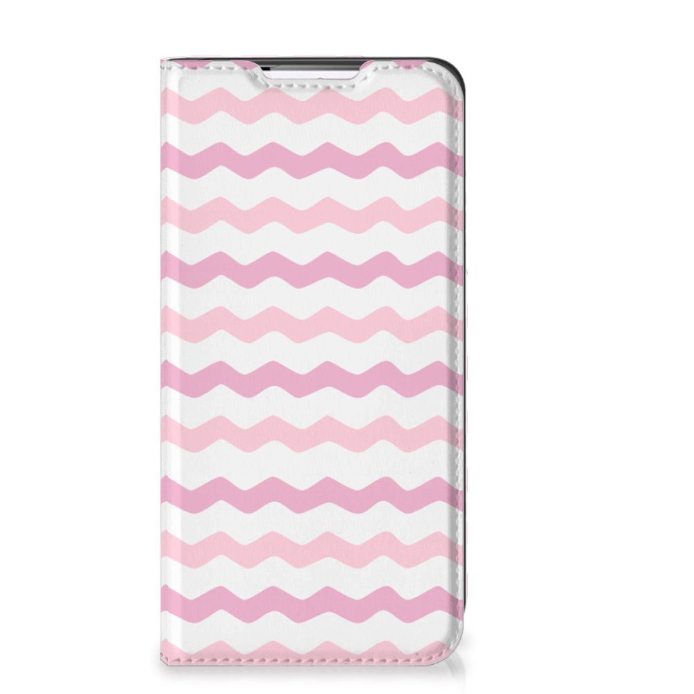 Samsung Galaxy S22 Hoesje met Magneet Waves Roze - B2C Telecom