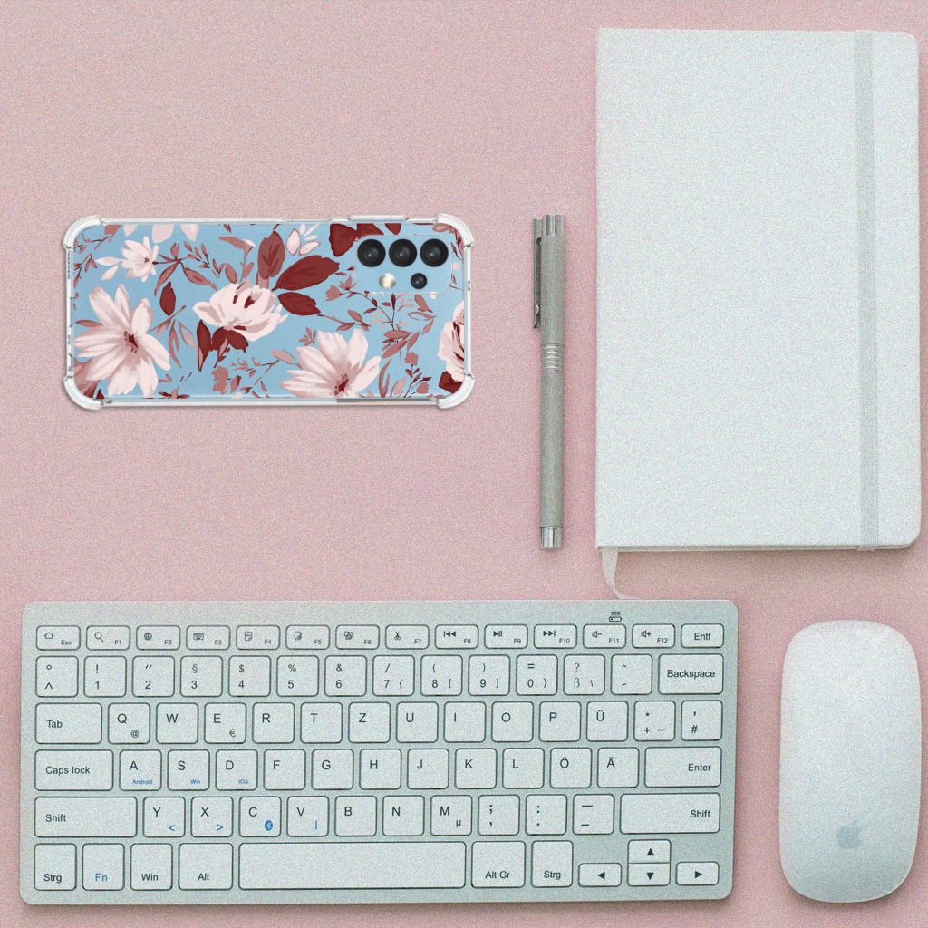 Back Cover Samsung Galaxy A13 (4G) Watercolor Flowers B2C Telecom