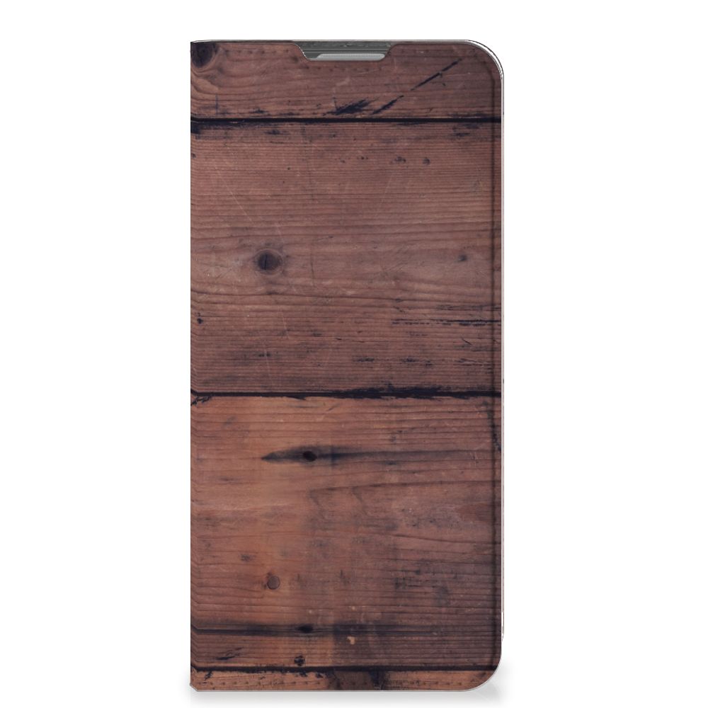 OPPO Reno8 Lite Book Wallet Case Old Wood - B2C Telecom