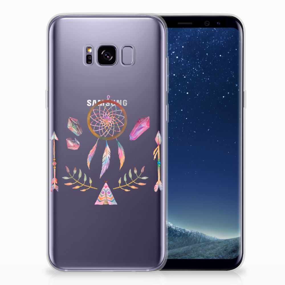 Samsung Galaxy S8 Plus Telefoonhoesje met Naam Boho Dreamcatcher