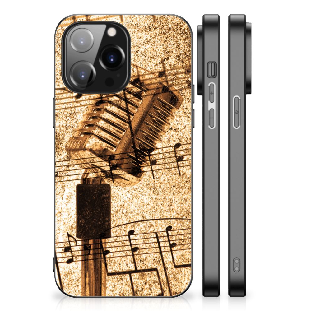 iPhone 14 Pro Max Silicone Back Case Bladmuziek